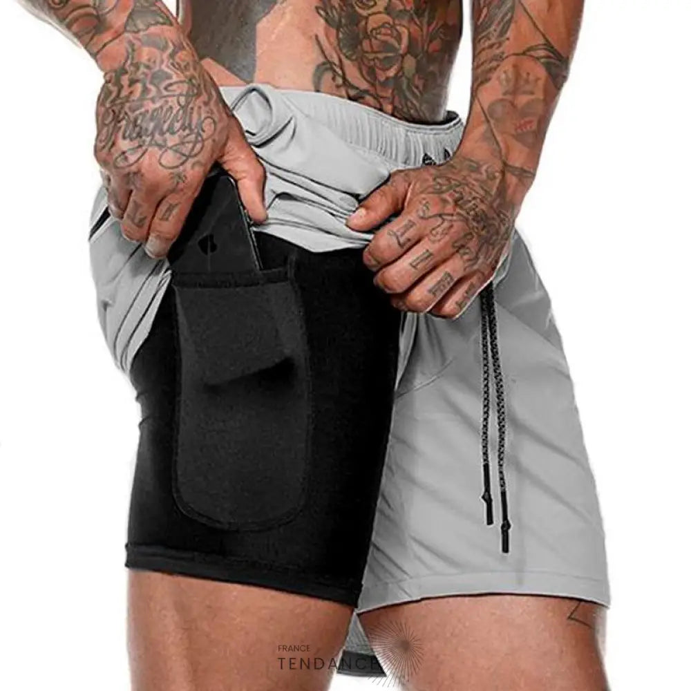 Short De Sport 2 En 1 | France-Tendance