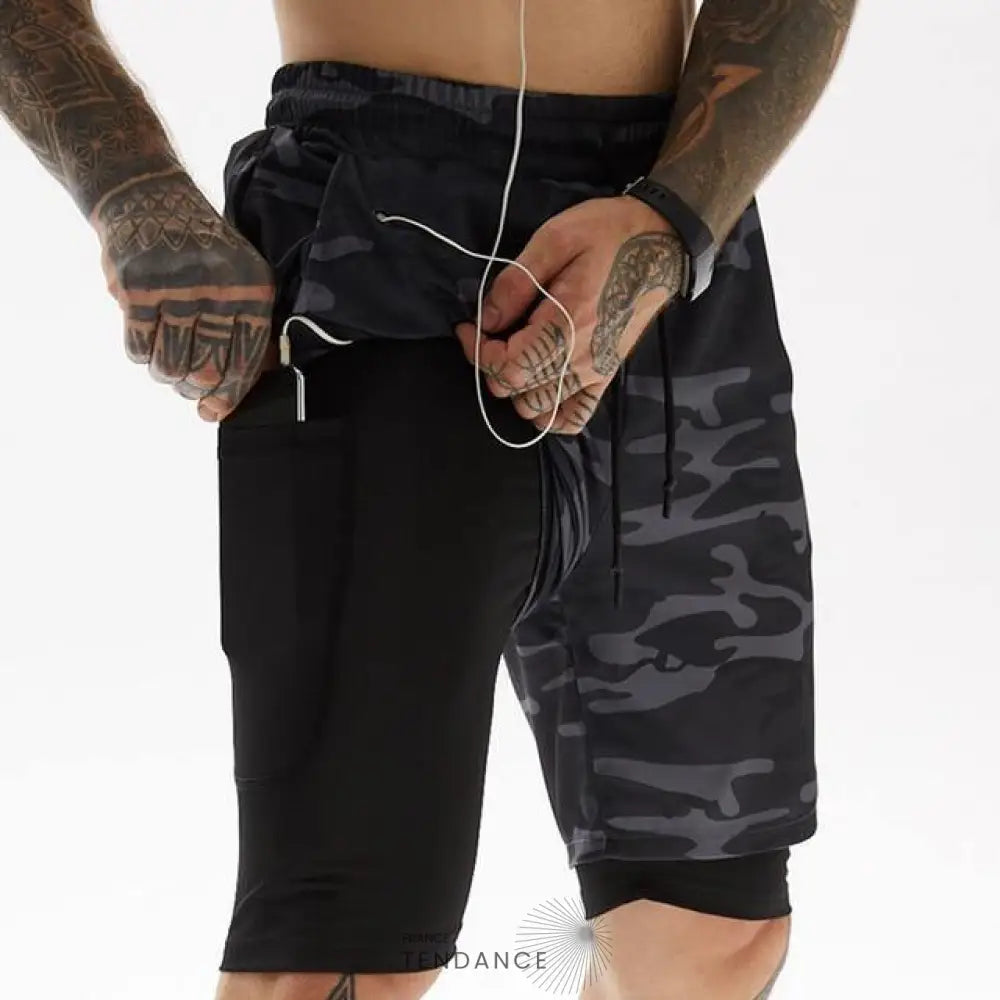 Short De Sport 2 En 1 | France-Tendance