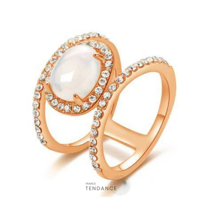 Bague De Guérison Naturelle En Pierre Lune | France-Tendance