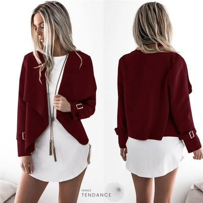 Cardigan Uni à Col Rabattu | France-Tendance