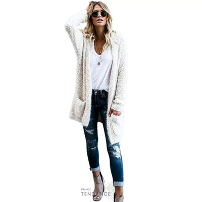 Cardigan Long à Capuche | France-Tendance