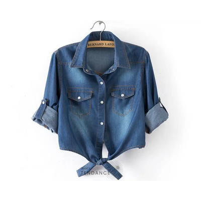 Chemise En Jeans à Nouer | France-Tendance