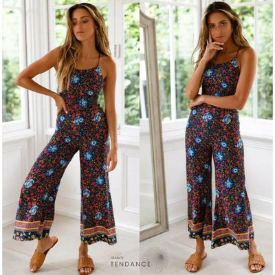 Combinaison Bohème Fleurie | France-Tendance