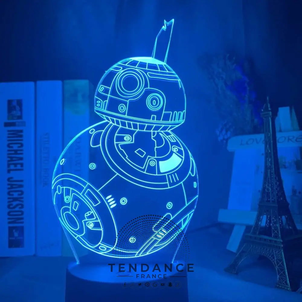 Lampe 3d Star Wars Bb-8 | France-Tendance
