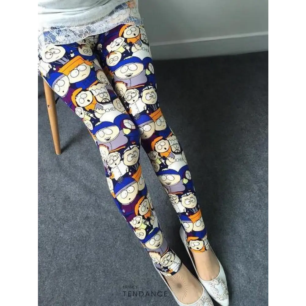 Legging Imprimé Dessins Animés | France-Tendance