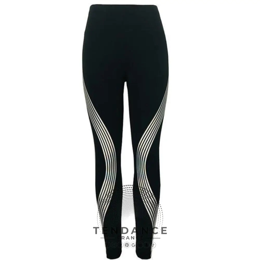 Legging Striped Laser (multicolore Arc-en-ciel)