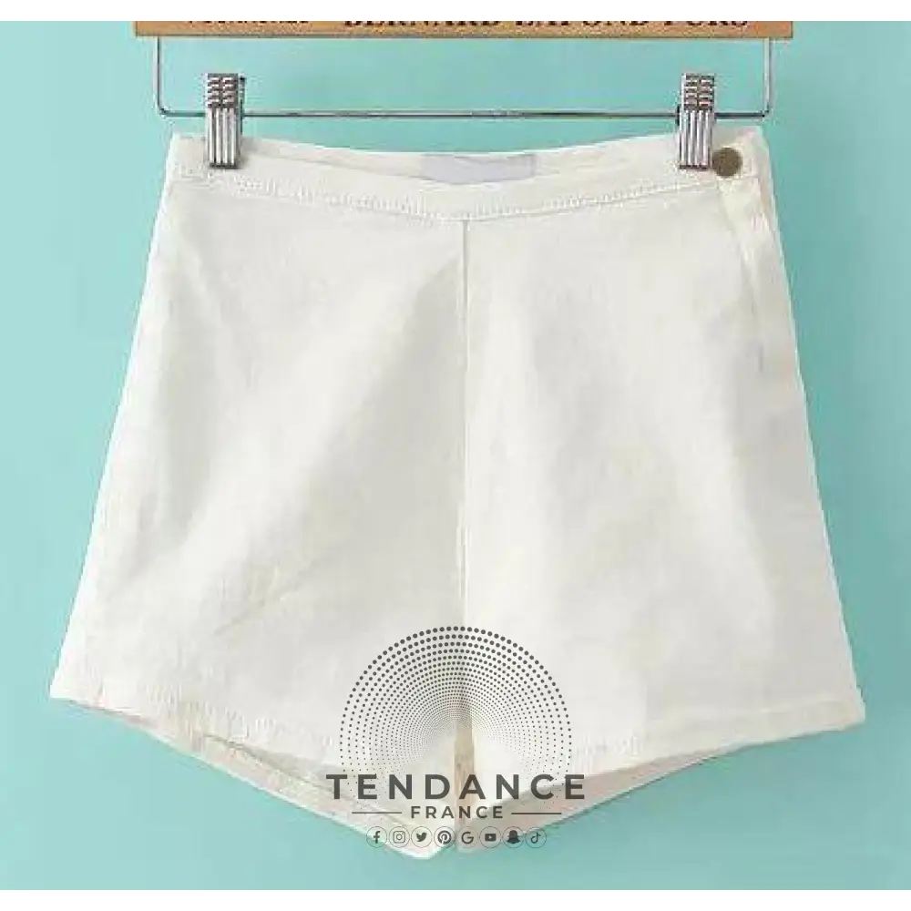 Mini Short Taille Haute Casual | France-Tendance