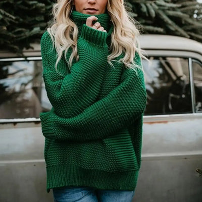 Pull Tricoté à Col Roulé | France-Tendance