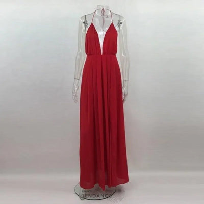 Robe Longue De Soirée Plissée | France-Tendance