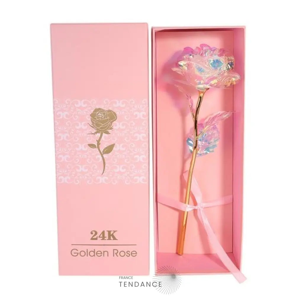 Rose Eternelle En Or 24k - édition Diamant | France-Tendance