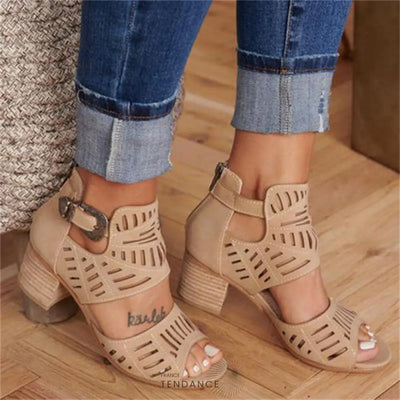 Sandale Eté Avec Talon Dahood | France-Tendance