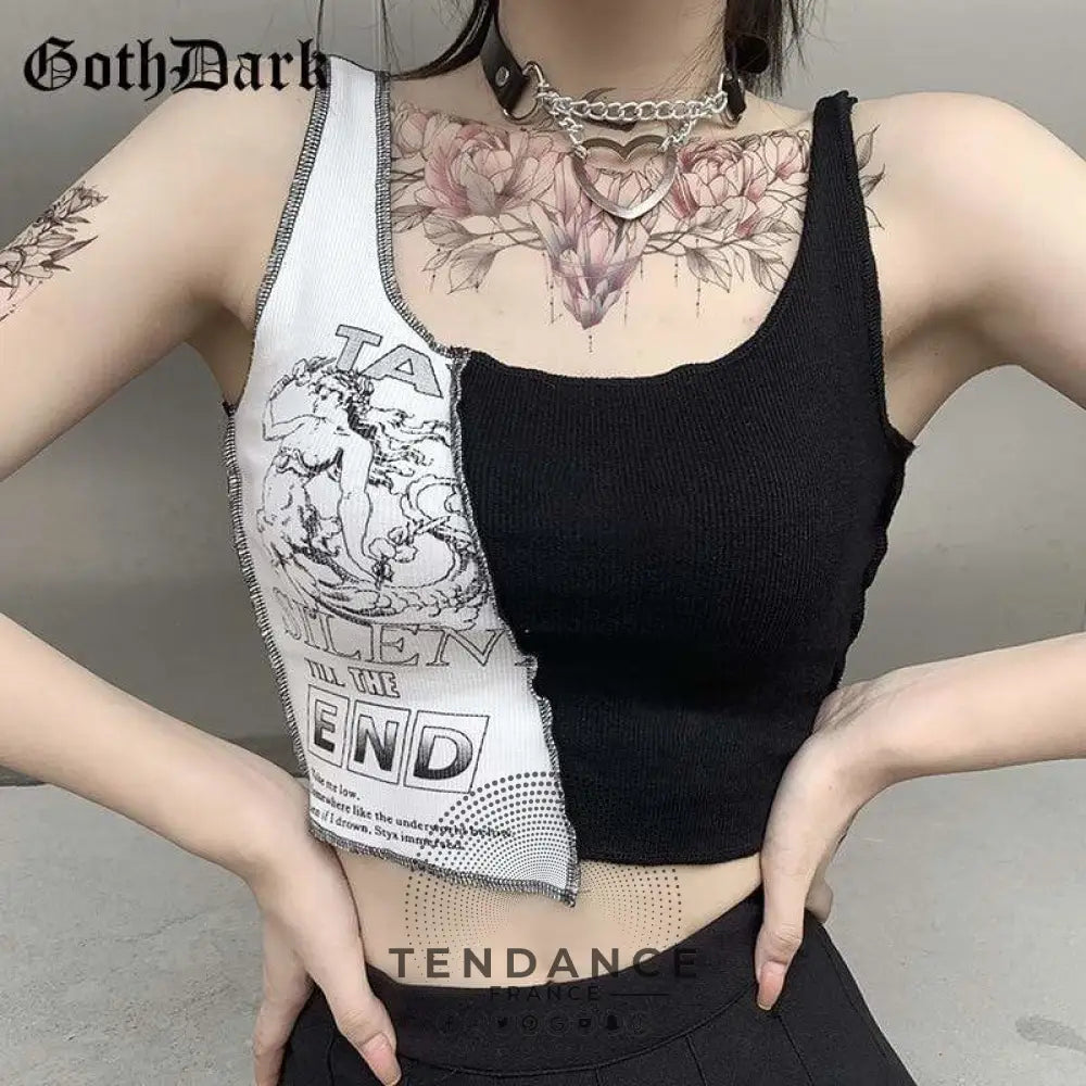 T-shirt Graphic B&w | France-Tendance