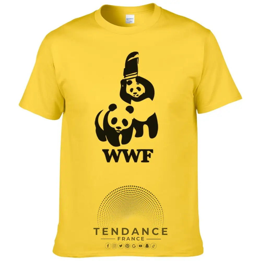 T-shirt Panda | Parodie Wwf | France-Tendance