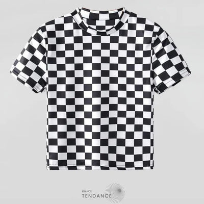 T-shirt Court B&w | France-Tendance