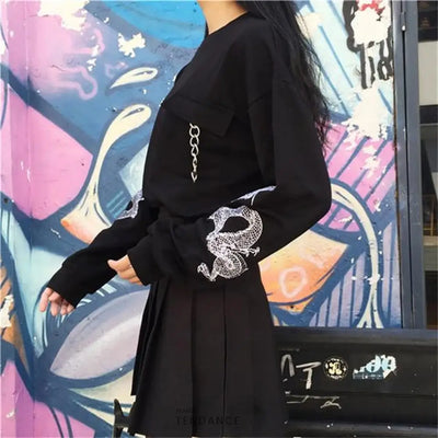 T-shirt Long Dragon | France-Tendance