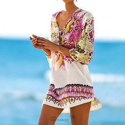 Tunique De Plage En Imprimé Serpent | France-Tendance